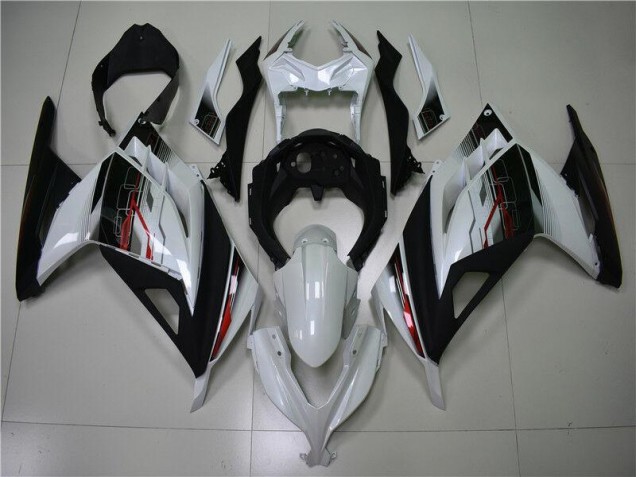 Cheapest 2013-2016 White Black Kawasaki EX300 Motorbike Fairing Canada