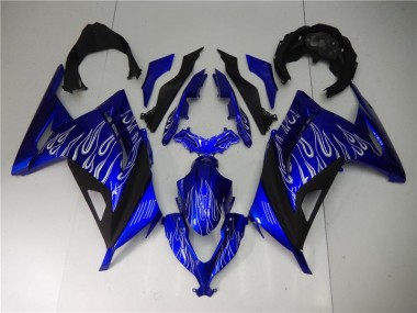 Cheapest 2013-2016 Blue White Black Kawasaki EX300 Bike Fairing Canada