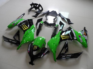 Cheapest 2013-2016 Green Monster Kawasaki ZX300R Motorcycle Fairing Kits Canada