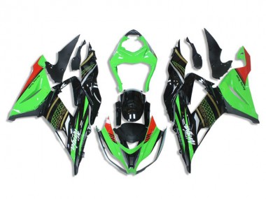 Cheapest 2013-2018 Green Black Kawasaki ZX6R Bike Fairing Kit Canada