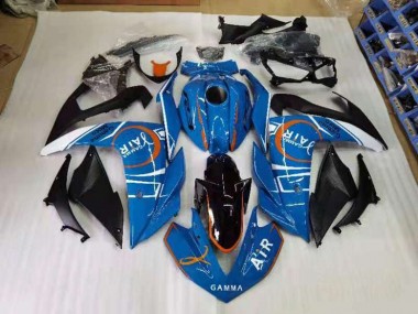 Cheapest 2015-2022 Blue and White Yamaha YZF R3 Motorcyle Fairings Canada