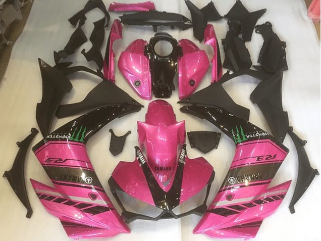 Cheapest 2015-2022 Pink and Black Yamaha YZF R3 Replacement Fairings Canada