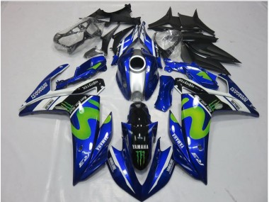 Cheapest 2015-2022 Movistar Yamaha YZF R3 Motorcycle Replacement Fairings Canada