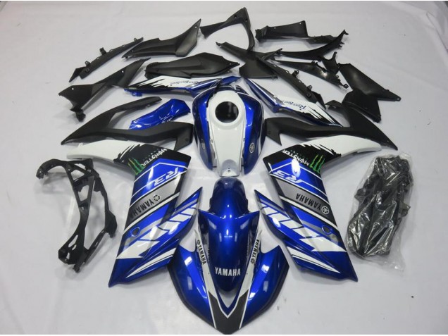 Cheapest 2015-2022 Monster Blue Yamaha YZF R3 Motorcyle Fairings Canada Cheapest 2015-2022 Monster Blue Yamaha YZF R3 Motorcyle Fairings Canada