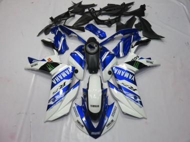 Cheapest 2015-2022 White Monster Yamaha YZF R3 Replacement Fairings Canada