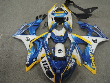 Cheapest 2009-2014 White Blue GoldBet 112 BMW S1000RR Motorbike Fairing Canada