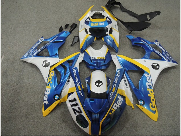 Cheapest 2009-2014 White Blue GoldBet 112 BMW S1000RR Motorbike Fairing Canada