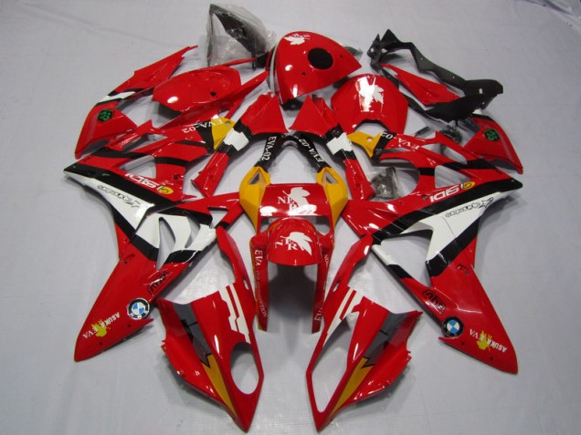 Cheapest 2009-2014 Red White BMW S1000RR Motorcyle Fairings Canada