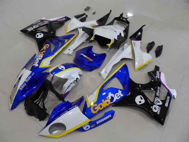 Cheapest 2009-2014 Blue White GoldBet BMW S1000RR Motorcycle Fairings Canada