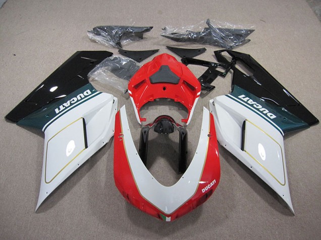 Cheapest 2007-2014 White Red Ducati 1098 848 Motorcylce Fairings Canada