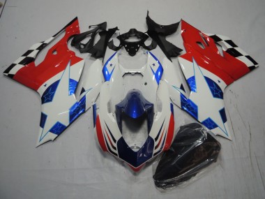 Cheapest 2011-2014 White Blue Red Ducati 1199 Bike Fairing Canada