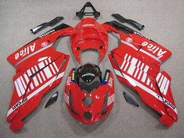 Cheapest 2005-2006 Red White Alice Sandisk Ducati 749 Moto Fairings Canada