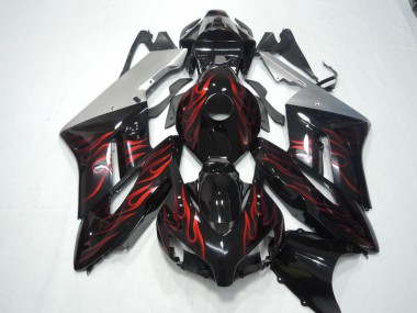 Cheapest 2004-2005 Black Red Flame Honda CBR1000RR Motorbike Fairing Canada