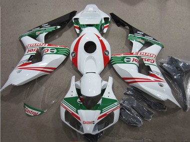 Cheapest 2006-2007 White Green Red Castrol Honda CBR1000RR Motorcycle Fairings Kit Canada
