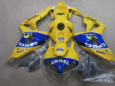 Cheapest 2006-2007 Yellow Blue Camel Honda CBR1000RR Motorcyle Fairings Canada