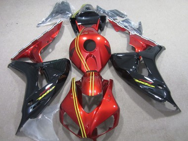 Cheapest 2006-2007 Black Red Yellow Honda CBR1000RR Motorcycle Fairing Kit Canada