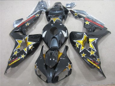 Cheapest 2006-2007 Black Yellow ENERGY DRINK Honda CBR1000RR Bike Fairing Canada