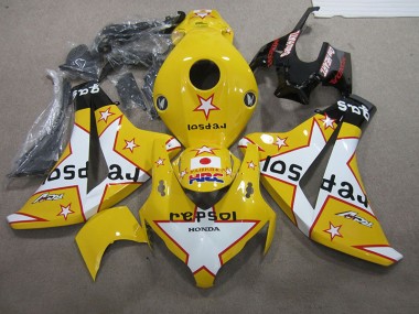 Cheapest 2008-2011 Yellow Repsol HRC Honda CBR1000RR Replacement Motorcycle Fairings Canada