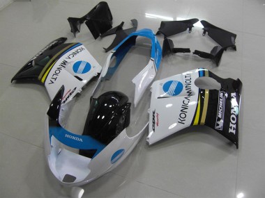 Cheapest 1996-2007 White Konica Minolta Honda CBR1100XX Blackbird Motorcycle Fairing Kit Canada