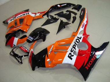 Cheapest 1995-1998 Black Orange Repsol Honda CBR600 F3 Replacement Fairings Canada
