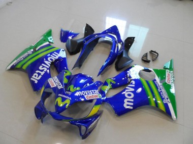 Cheapest 2004-2007 Blue Movistar Castrol Honda CBR600 F4i Bike Fairings Canada