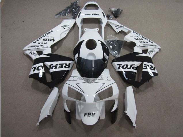 Cheapest 2003-2004 White Black Repsol Honda CBR600RR Motorbike Fairing Canada Cheapest 2003-2004 White Black Repsol Honda CBR600RR Motorbike Fairing Canada