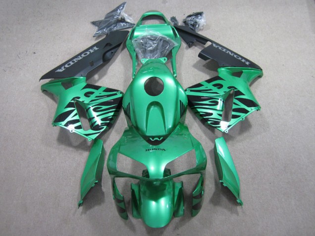 Cheapest 2003-2004 Green Black Honda CBR600RR Motor Bike Fairings Canada Cheapest 2003-2004 Green Black Honda CBR600RR Motor Bike Fairings Canada