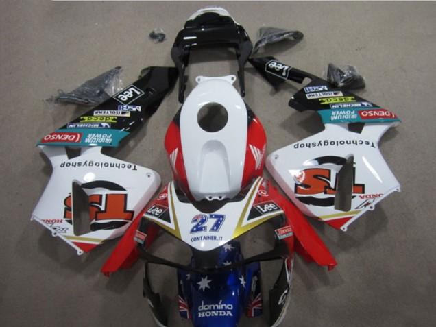 Cheapest 2005-2006 White Red Blue Lee 27 Honda CBR600RR Moto Fairings Canada