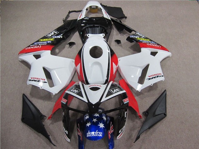 Cheapest 2005-2006 White Red Blue Lee Honda CBR600RR Motorbike Fairing Canada Cheapest 2005-2006 White Red Blue Lee Honda CBR600RR Motorbike Fairing Canada