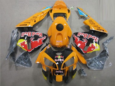 Cheapest 2005-2006 Orange Black Red Bull Honda CBR600RR Motorbike Fairing Canada