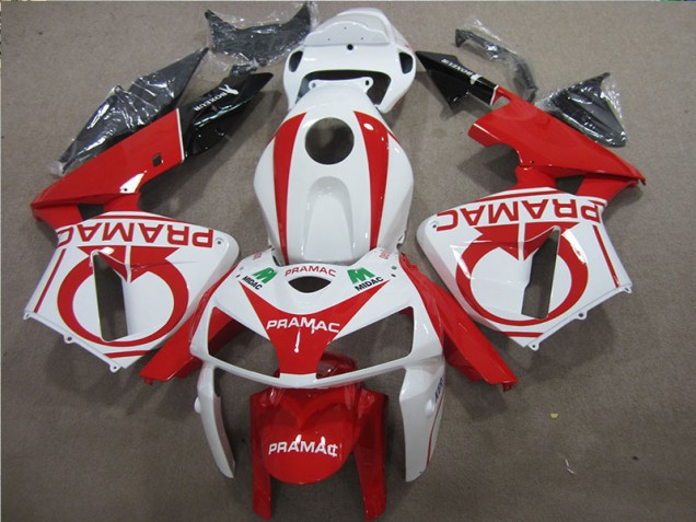 Cheapest 2005-2006 Red White PRAMAC Honda CBR600RR Bike Fairing Kit Canada Cheapest 2005-2006 Red White PRAMAC Honda CBR600RR Bike Fairing Kit Canada