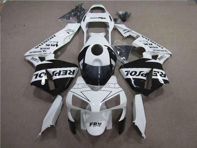 Cheapest 2005-2006 White Black Repsol Honda CBR600RR Motorcylce Fairings Canada Cheapest 2005-2006 White Black Repsol Honda CBR600RR Motorcylce Fairings Canada