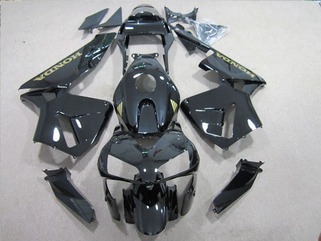 Cheapest 2005-2006 Black Gold Decal Honda CBR600RR Motorbike Fairings Canada