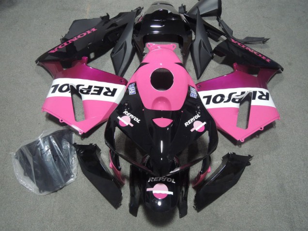 Cheapest 2005-2006 Pink Black Repsol Honda CBR600RR Bike Fairings Canada Cheapest 2005-2006 Pink Black Repsol Honda CBR600RR Bike Fairings Canada