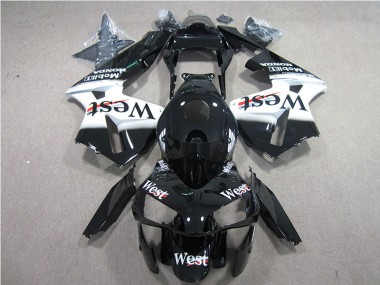 Cheapest 2005-2006 Black White West Honda CBR600RR Bike Fairing Canada