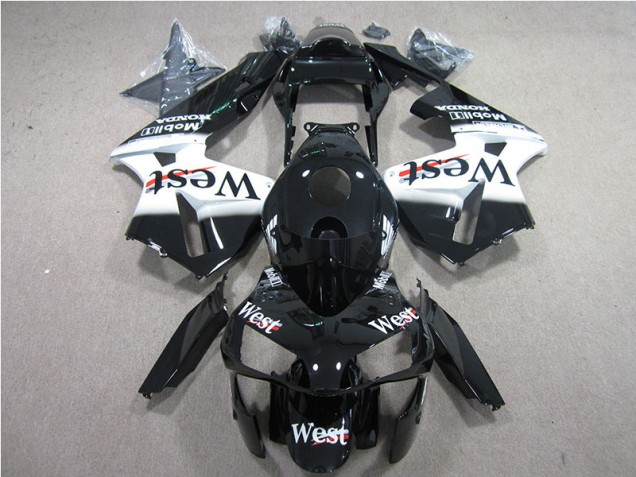 Cheapest 2005-2006 Black White West Honda CBR600RR Bike Fairing Canada Cheapest 2005-2006 Black White West Honda CBR600RR Bike Fairing Canada