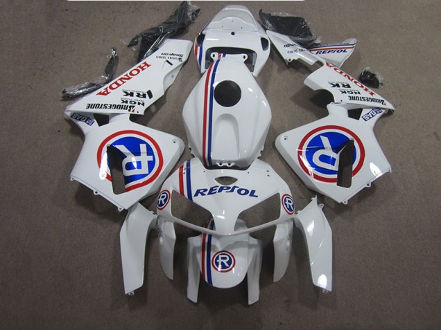 Cheapest 2005-2006 White Blue Repsol Honda CBR600RR Bike Fairing Kit Canada