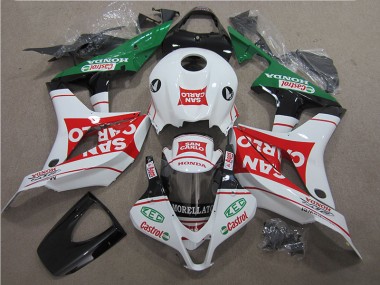 Cheapest 2007-2008 Red White San Carlo Honda CBR600RR Motorbike Fairing Canada