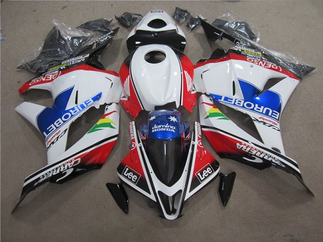 Cheapest 2009-2012 Blue White EUROBET Lee Honda CBR600RR Motorcycle Fairing Canada
