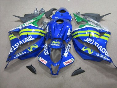 Cheapest 2009-2012 Blue White Movistar Honda CBR600RR Bike Fairings Canada