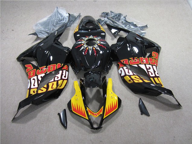 Cheapest 2009-2012 Black Yellow Honda CBR600RR Replacement Motorcycle Fairings Canada