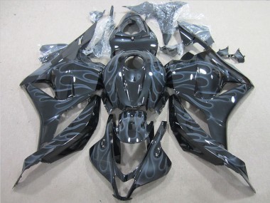 Cheapest 2009-2012 Black Silver Flame Honda CBR600RR Motorcycle Fairings Canada