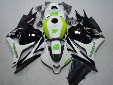 Cheapest 2009-2012 Black White Green Hannspree Honda CBR600RR Motorcycle Fairing Kit Canada