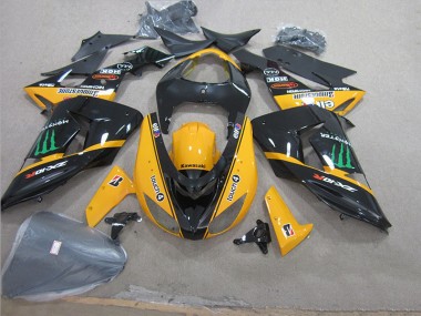 Cheapest 2006-2007 Black Yellow Touch4 Monster Kawasaki ZX10R Motorcycle Fairing Canada