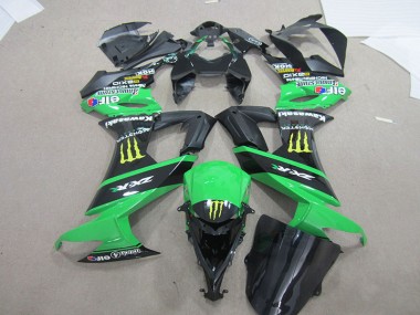 Cheapest 2008-2010 Black Green Monster Kawasaki ZX10R Bike Fairing Kit Canada