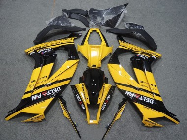 Cheapest 2011-2015 Yellow Black Delt Fin Kawasaki ZX10R Motorcycle Bodywork Canada