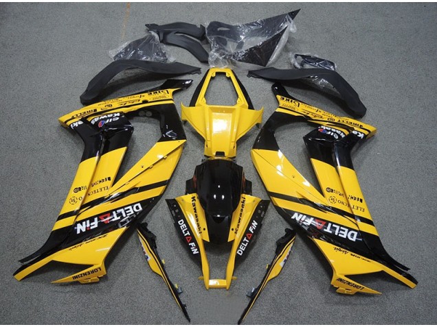 Cheapest 2011-2015 Yellow Black Delt Fin Kawasaki ZX10R Motorcycle Bodywork Canada Cheapest 2011-2015 Yellow Black Delt Fin Kawasaki ZX10R Motorcycle Bodywork Canada