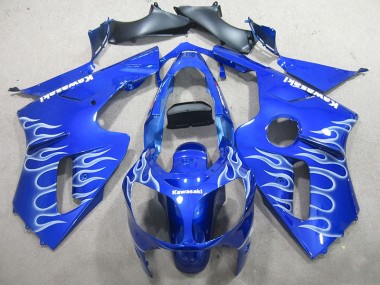 Cheapest 2000-2001 Blue White Flame Kawasaki ZX12R Motorcylce Fairings Canada