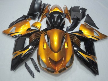 Cheapest 2006-2011 Black Gold Kawasaki ZX14R ZZR1400 Motorcycle Bodywork Canada