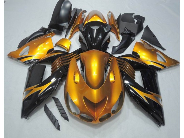 Cheapest 2006-2011 Black Gold Kawasaki ZX14R ZZR1400 Motorcycle Bodywork Canada Cheapest 2006-2011 Black Gold Kawasaki ZX14R ZZR1400 Motorcycle Bodywork Canada